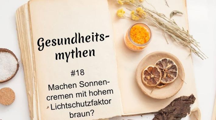 Machen Sonnencremen mit hohem Lichtschutzfaktor braun?