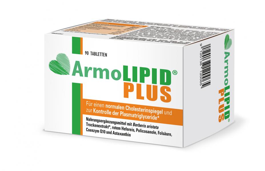 ArmoLipid Plus 90 Tabletten liegend links Packshot 2502